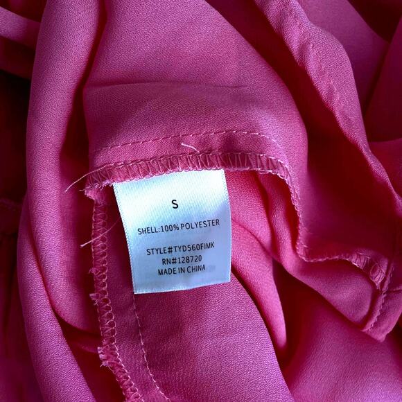 Francescas Mi Ami NWT Ruffle Boho Bell Sleeve Top Sz S - Picture 5 of 5